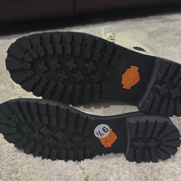 Harley Davidson Womens Walsen 6"? Laceup Boot Side Zip - Picture 4 of 5